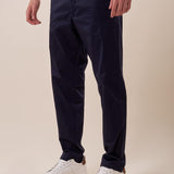 Pantalone modello chino tessuto raso satin tasca all'americana uomo. CON2517425 NAVY CONSENSO Uomo 