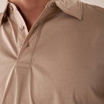 Polo manica corta 100% cotone mercerizzato uomo. OC1S2S5O01 GREIGE OVER-D Uomo 