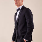 Abito smoking cerimonia elegante giacca monopetto uomo TM/NAPOLIPRS BLU ITALIAN FORMAT 