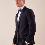 Abito smoking cerimonia elegante giacca monopetto uomo TM/NAPOLIPRS BLU ITALIAN FORMAT 