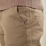 Pantalone Uomo in Cotone Elasticizzato Invernale con Tasche allAmericana. Comfort e Stile per la Stagione Fredda. PSI1781H FANGO HAMAKI-HO 