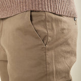 Pantalone Uomo in Cotone Elasticizzato Invernale con Tasche allAmericana. Comfort e Stile per la Stagione Fredda. PSI1781H FANGO HAMAKI-HO 