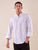 Camicia manica lunga coreana misto lino uomo.