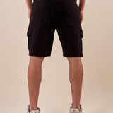 Bermuda Uomo in felpa con tascone laterale. DM9206 NERO DATCH 