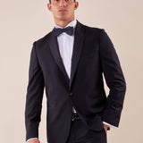 Abito smoking cerimonia elegante giacca monopetto uomo TM/NAPOLIPRS BLU ITALIAN FORMAT 