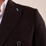 Abito classico giacca doppio petto rever a lancia uomo. OC1S2S5A06 NERO OVER-D 