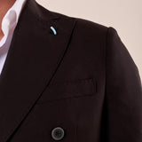 Abito classico giacca doppio petto rever a lancia uomo. OC1S2S5A06 NERO OVER-D 
