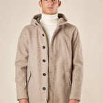 Parka Uomo con Cappuccio e Tasche con Pattine. CP14H BEIGE HAMAKI-HO 