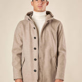 Parka Uomo con Cappuccio e Tasche con Pattine. CP14H BEIGE HAMAKI-HO 