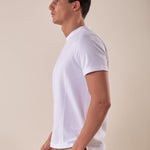 T-Shirt cotone piquet stretch manica corta uomo. CON2802425 WHITE CONSENSO 