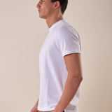 T-Shirt cotone piquet stretch manica corta uomo. CON2802425 WHITE CONSENSO 