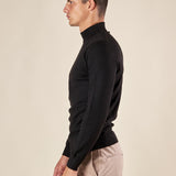 Lupetto Uomo in Misto Lana. Calore naturale e stile essenziale per linverno CON/3013900 BLACK CONSENSO 