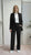 Pantalone da donna modello largo in tessuto crêpe con vita alta e mezzo elastico. DR5038/PANT NERO REver Donna