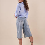 Bermuda Donna lungo in jeans bermudone. SJ1499 JEANS ADORO 