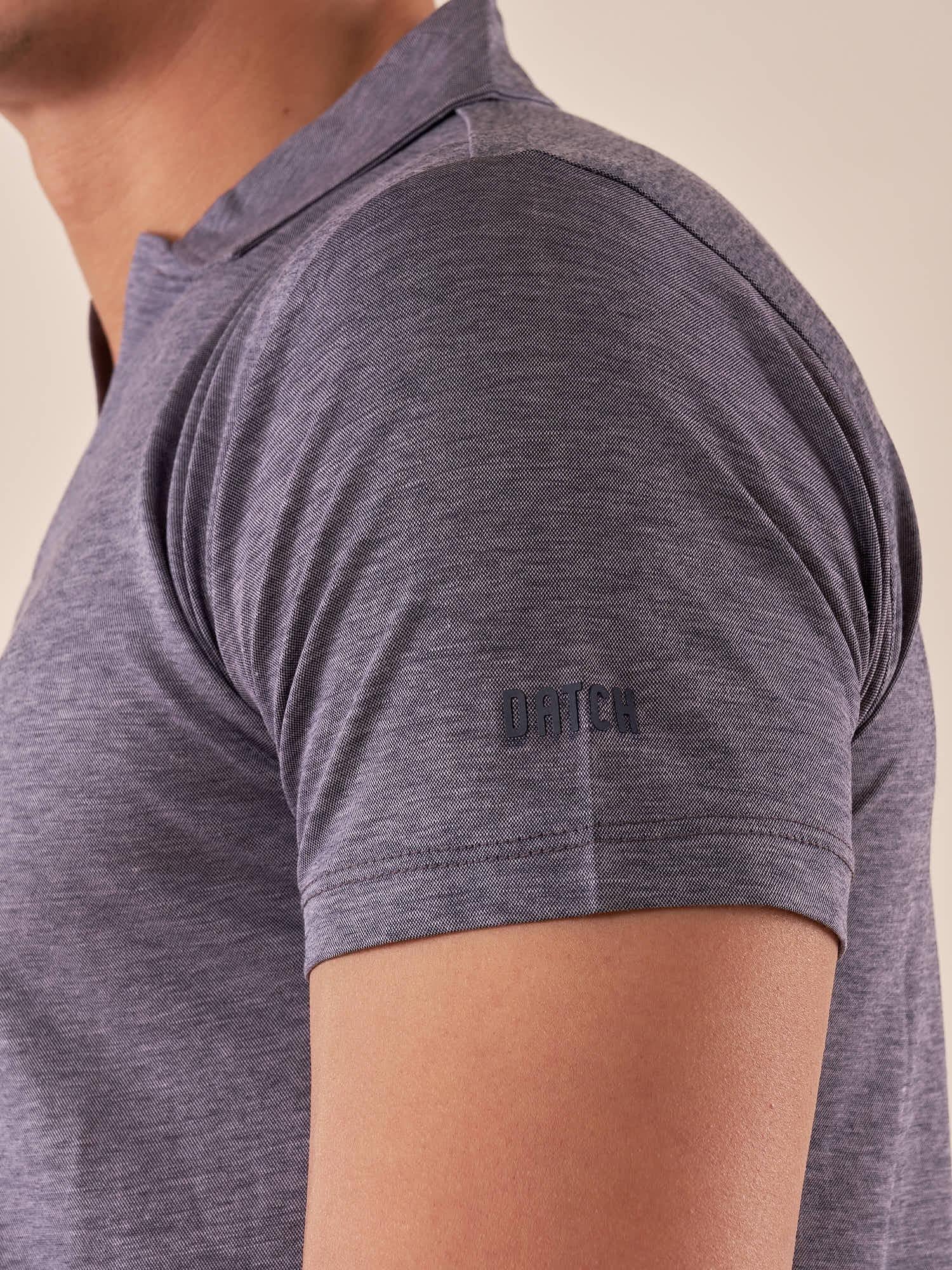 Polo da uomo manica corta in cotone mercerizzato con collo derby. DM9303 BLU DATCH 