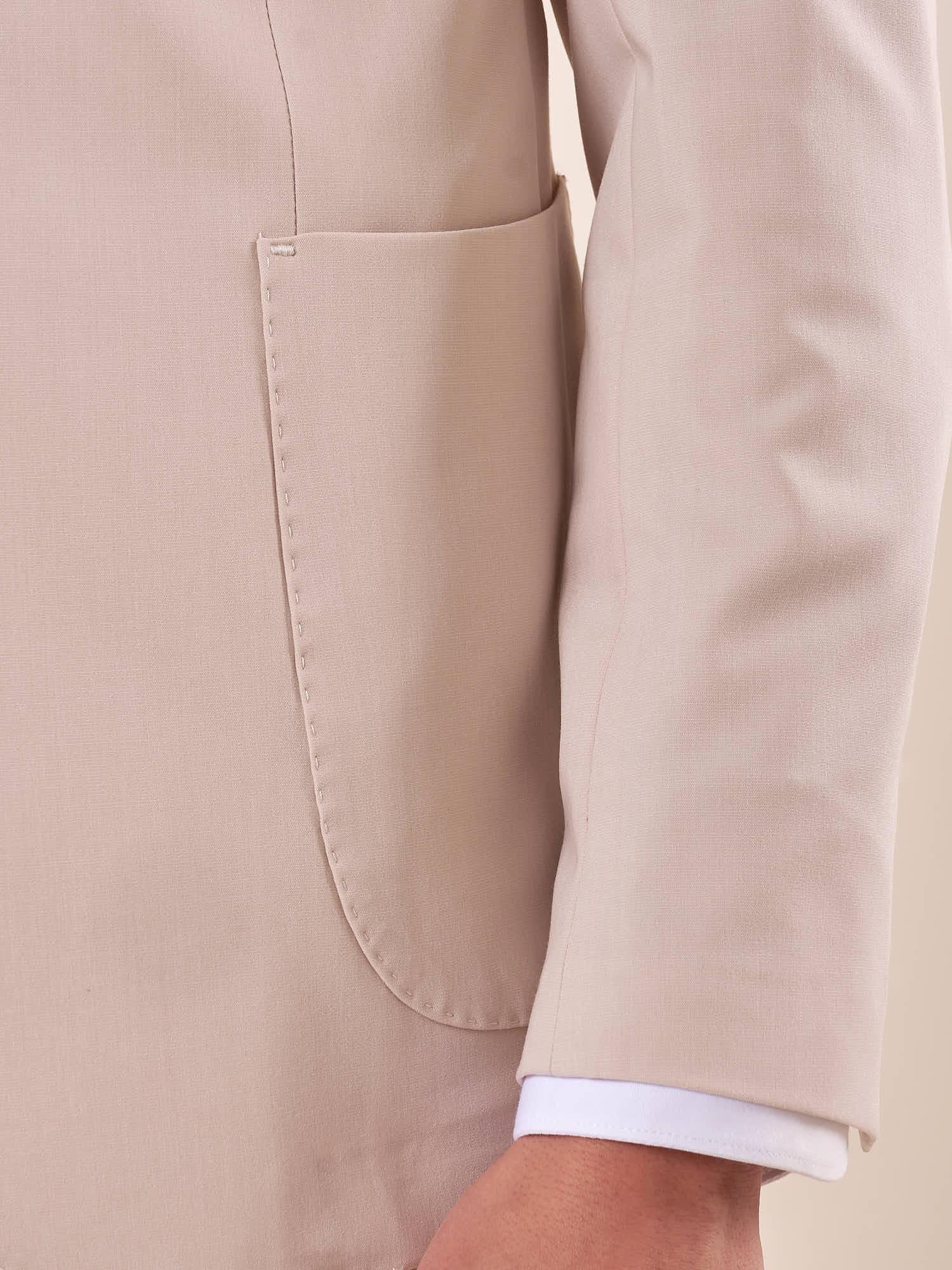 Abito classico sartoriale tasca a toppe uomo HAITI SABBIA MULISH 