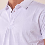 Polo manica corta cotone mercerizzato uomo. DM9291 BIANCO DATCH 