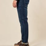 Jeans Uomo Slim Fit Stretch 5 Tasche Lavaggio Scuro. DM9646 DARK BLUE DATCH Uomo 