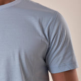 T-Shirt manica corta 100% cotone mercerizzato uomo. DM9302 SKY BLUE DATCH Uomo 