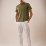 Polo manica corta collo derby piquet stretch uomo. CON2804425 CACTUS CONSENSO 