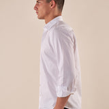 Camicia Uomo Manica Lunga 100% cotone. M48643 BIANCO SUPERIOR VINTAGE 