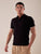 Polo manica corta viscosa crepe f.12 uomo. CON2158125 BLACK CONSENSO Uomo