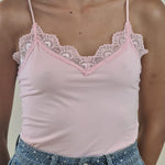 Body donna spalla stretta in pizzo elasticizzato effetto second skin. V7960 ROSA STUDIO ELEVEN 