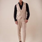 Pantalone doppio bottone tasca america con fibbie laterali uomo. GPE511 BEIGE BLACKSUNDAY Uomo 
