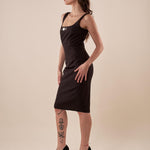 Abito Donna tubino elegante con applicazione. AB000760 NERO ARTIGLI 