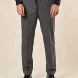 Pantalone da Uomo Regular Fit con Laccetto Tasche allAmericana, Passacinta ed Elastico Posteriore. PSI1803H GRIGIO HAMAKI-HO 