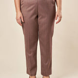 Pantalone Donna Curvy con Elastico  Eleganza e Comfort per Ogni Giorno. F646YBFDIOMIRA AMARONE Lizalù 
