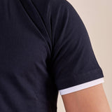 Polo manica corta tessuto100% cotone uomo, PE120H BLU HAMAKI-HO 