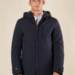 Giubbino Uomo con Cappuccio Antivento Tasca con Zip. GBI1616H BLU HAMAKI-HO 