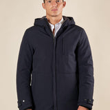 Giubbino Uomo con Cappuccio Antivento Tasca con Zip. GBI1616H BLU HAMAKI-HO 