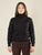 Maglia donna manica lunga con collo alto e applicazioni strass. Eleganza brillante e comfort quotidiano.