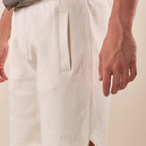 Bermuda Uomo in misto cotone sportivo. DM9221 LUNAR WHITE DATCH 