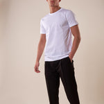 T-Shirt manica corta 100% cotone mercerizzato uomo. DM9302 BIANCO DATCH 