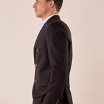 Abito classico giacca doppio petto rever a lancia uomo. OC1S2S5A06 NERO OVER-D 