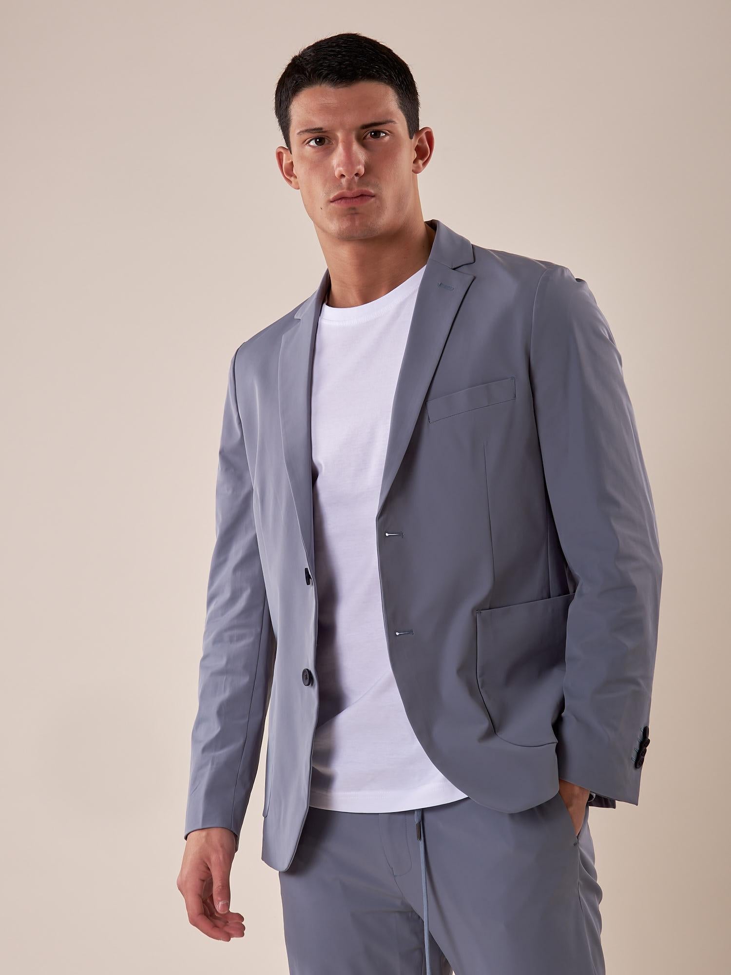 Giacca tessuto tecnico stretch no stiro uomo. GAE1596H AVION HAMAKI-HO 