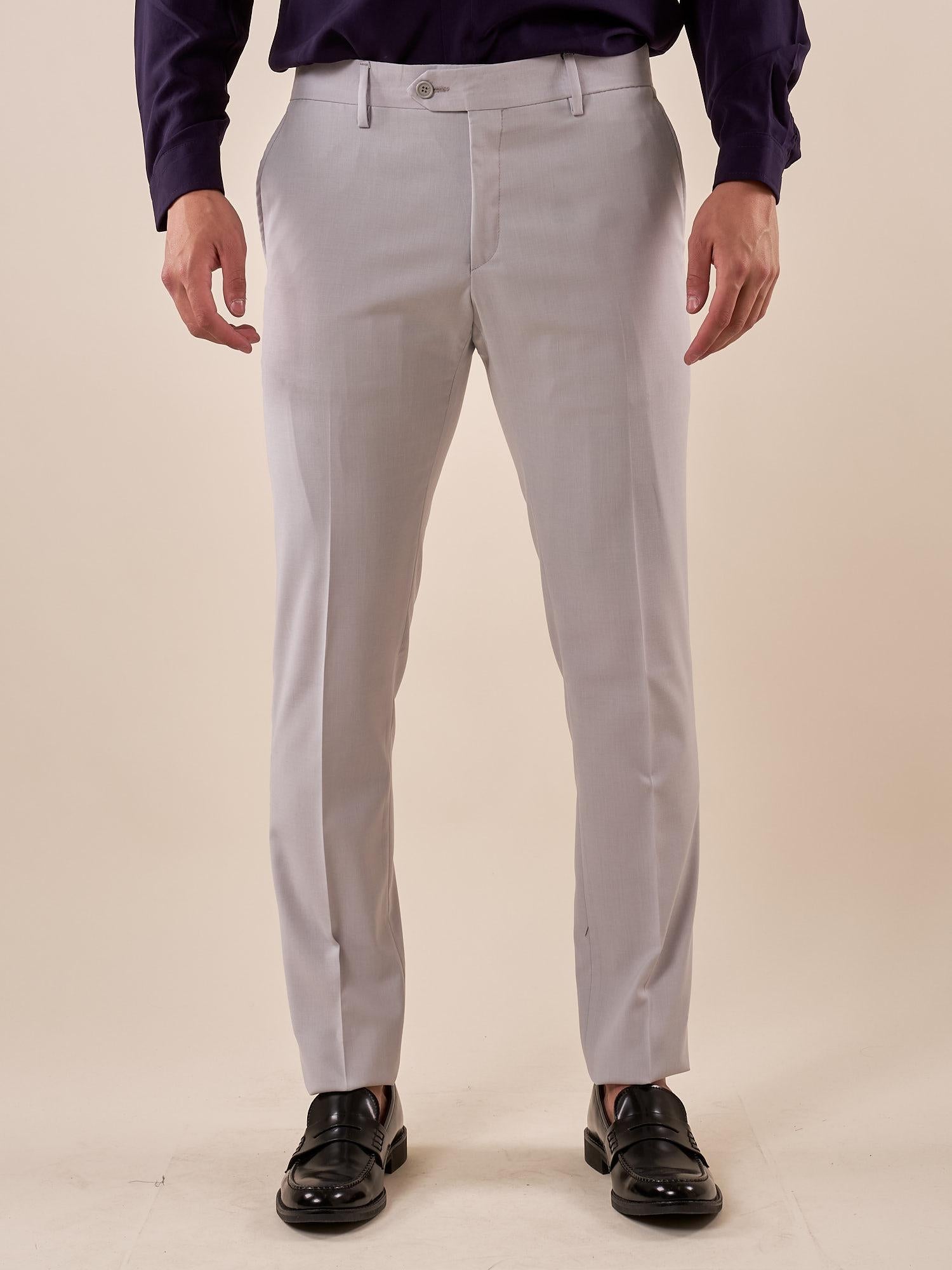 Pantalone da Uomo classico slim fit tasche all'americana. TM/NAP/D/7PANT PERLA ITALIAN FORMAT Uomo 