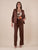 Pantalone Donna in Raso di Cotone a Palazzo
