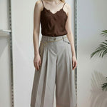 Pantalone Donna Modello Gonna-Pantalone con Tasca allAmericana e Due Pences PG126G BEIGE EXTASY 