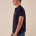 Polo da Uomo in 100% Cotone Piquet con Colletto e Polsini a Contrasto. BAM5431 BLU BACI & ABBRACCI 