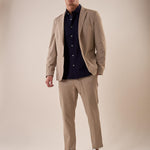 Giacca tessuto tecnico stretch no stiro uomo. GAE1596H BEIGE HAMAKI-HO 