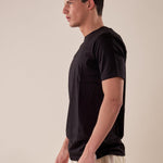 T-Shirt manica corta cotone mercerizzato uomo. OC1S2S5T10 NERO OVER-D 