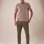 Polo manica corta collo derby piquet stretch uomo. CON2804425 SAND CONSENSO Uomo 