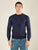 Maglia Uomo Girocollo Manica Lunga in Misto Viscosa con Micro Disegno