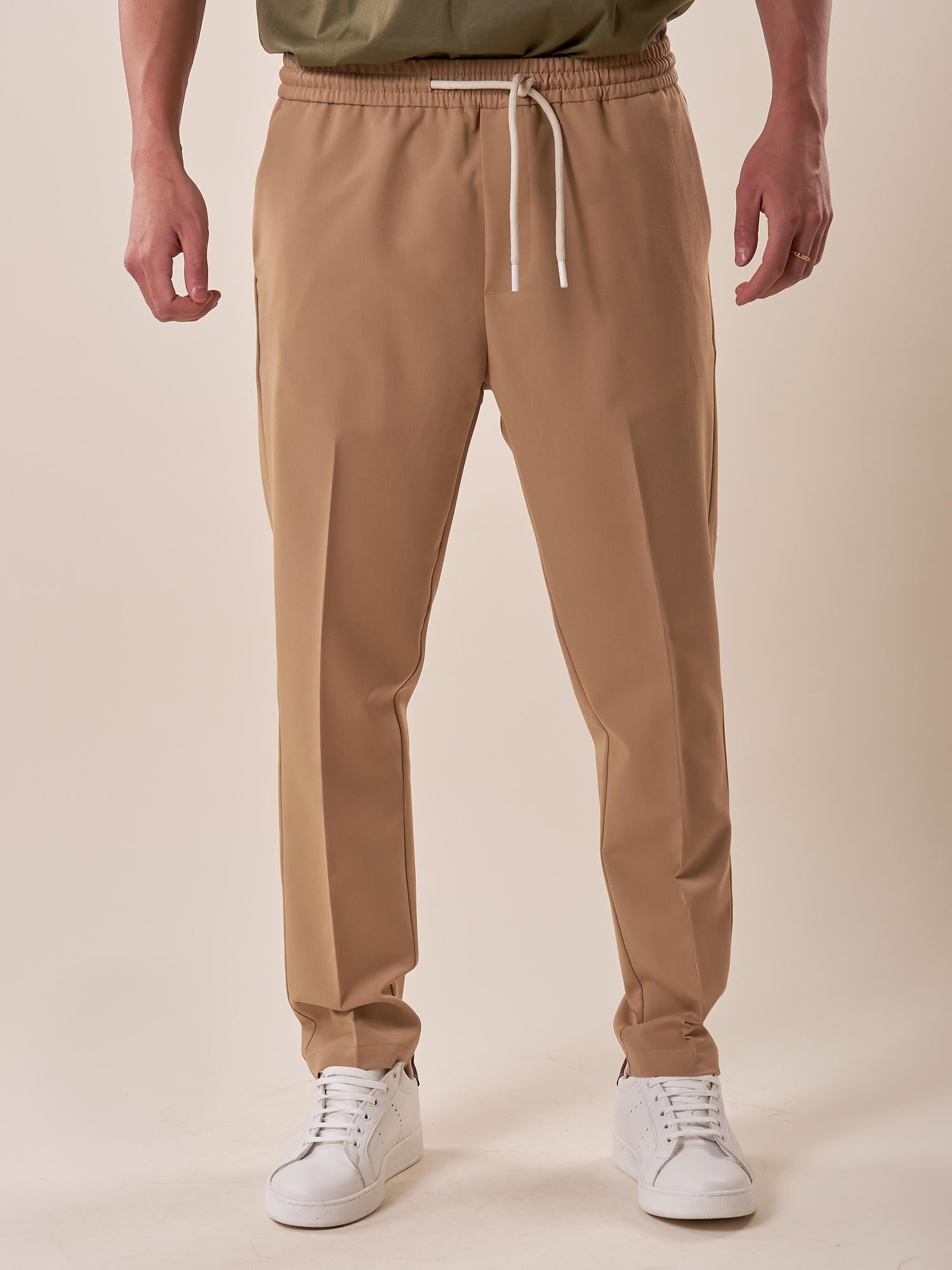 Pantalone slim fit modello pantalaccio. OC1S2S5P08 CAMMELLO OVER-D 