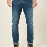 Jeans Uomo 5 Tasche Slim Fit. Stile, Comfort e Versatilità in un Unico Capo M49299 DENIM GUY Uomo 