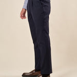 Pantalone da Uomo con Pence  Vestibilità Regular, Tasche allAmericana e Pattine Posteriori. PSI1802H BLU HAMAKI-HO 